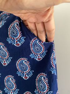 Blue Paisley Print Set