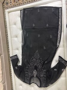 Black Embroidered Kurta