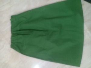 Cute Bear Graphic T-Shirt &amp; Green Skirt