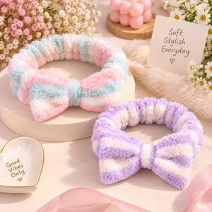 Fluffy Bow Headbands - Set of 2