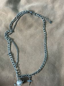 Unique Planet & Cross Charm Necklace