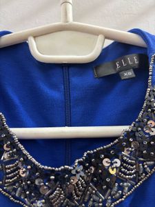 ELLE Elegant Blue Bodycon Dress