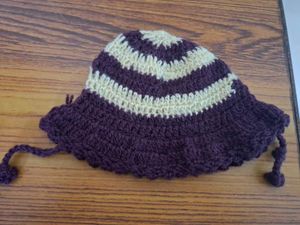 Purple Cap For Baby Girls