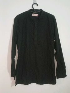 Men's Black Kurta