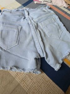 Light Blue Denim Shorts