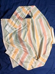 Striped Long Sleeve Polo Shirt