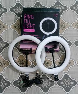 (Pack of 2) 10 inch Ring Light with Phone Holder