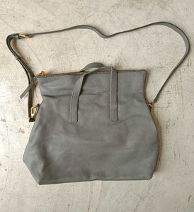 brand JILLSTUART Chic Grey Leather Shoulder Bag