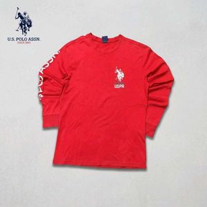 USPA Bold Red Graphic Long Sleeve T-Shirt
