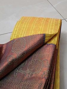 New silk saree with excellent colour combination