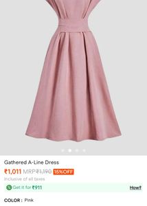 SAVANA Pink Midi Dress
