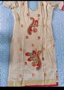 Embroidered Kurta Set with Dupatta