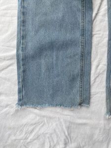 vintage wash relaxed straight jeans