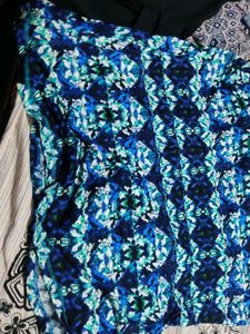 Blue Halter Neck Long Dress