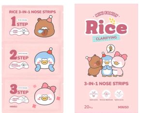 MINISO Rice 3-IN-1 Nose Strips