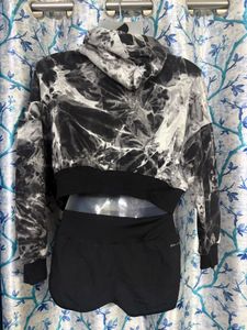 Tie-Dye Crop Hoodie