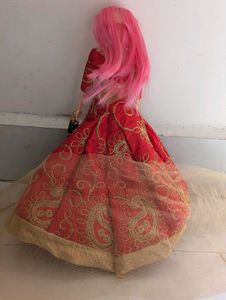 Red Lehenga Choli for Barbie Doll