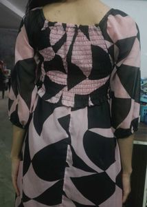 Chic Geometric Print Maxi Dress