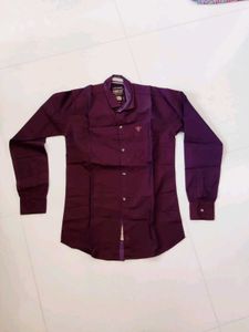 Men's Dark Jeans &amp; Burgundy Shirt Set