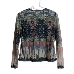 Boho Print Long Sleeve Top