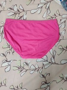 Cute and Soft Vibrant Pink Cotton Briefs