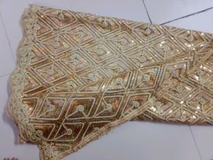 vintage Y2K Sparkling Sequined Dupatta