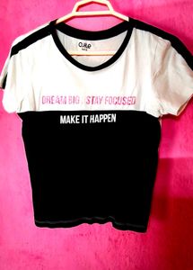 Cute White &amp; Black T-Shirt