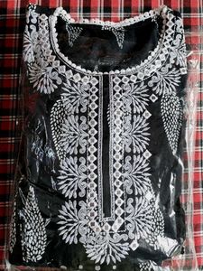 Black Embroidered Kurta set