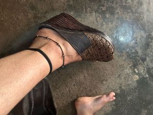 Stylish Brown Wedge Sandals