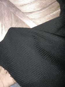 Chic Black Off-Shoulder Lace Trim Top