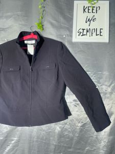 Classic  Zip-Up Jacket for office