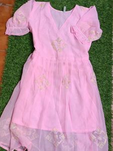 Pretty Pink Embroidered dress