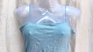 Light Blue Spaghetti Strap Mini Dress