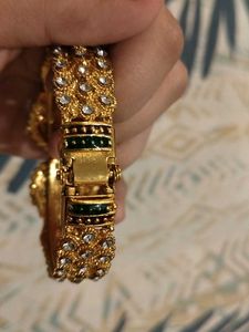 Exquisite Embellished Gold Bangle