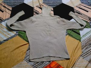 Ribbed Turtleneck Sweater