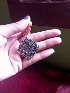 Oxidised earring
