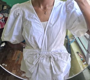 White Bow Top