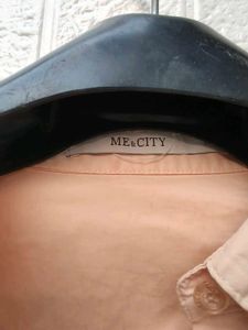 New with tag Korean Classic Beige Button-Down Shir