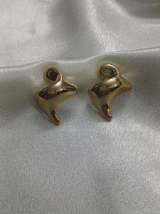 Elegant Gold Abstract Earrings