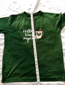 Coffee Teach Repeat Graphic T-Shirt