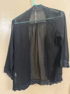 Black Lace Sheer Shrug