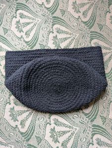 Chic Black Woven Handbag