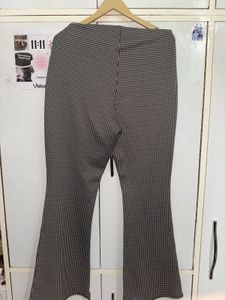 Women's Flared Plaid Pants