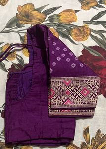 Vibrant Embroidered Silk Saree