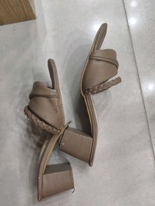 Stylish Nude Slip-On Sandals