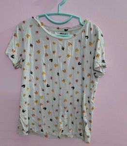 Everyday Cute Cartoon Print T-Shirt