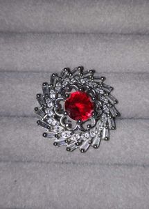 Stunning Red Stone Statement Ring