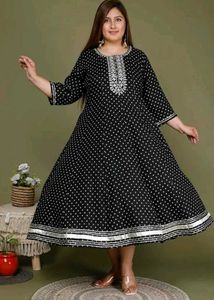 Elegant Black & White Kurta