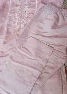 Elegant Embroidered Kurta with Pants