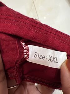 Women's Maroon Printed Briefs